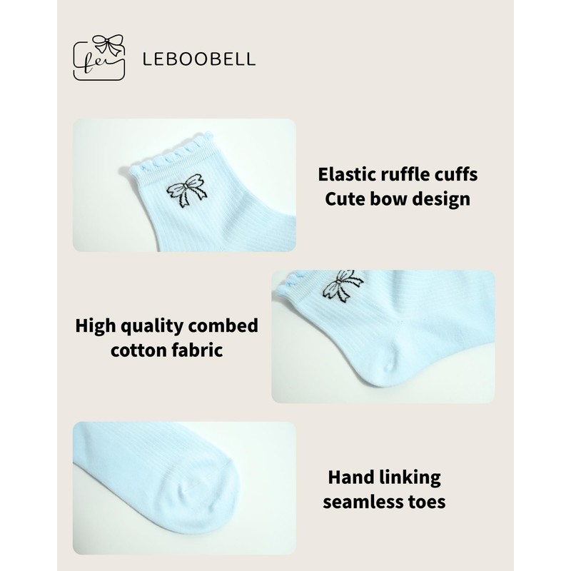LEBOOBELL Womens Mesh Ankle Socks Spring Summer Breathable Socks with