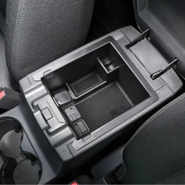 HGWEI Center Console Organizer Compatible with Mazda CX-5 2017 2018 2019 2020 2021 2022 2023 2024 Accessories, Armrest Insert Tray Storage Coin Holder, Black Trim