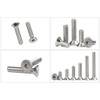 Guard4U 280Pcs #4-40 UNC Stainless Steel Flat Head Countersunk Hex