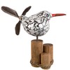 ART-CRAFT Bird Wind Chime with Feather Propeller as Maritime Decoration,