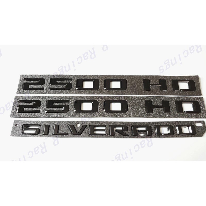GM Auto Gloss Black Doors 2500HD Tailgate Silverado LT Emblems