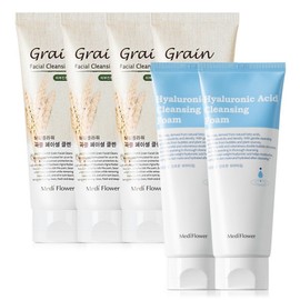 Grain Facial Cleansing Foam 150ml x 4 + Hyaluronic Acid Cleansing Foam 150ml x 2 / Moisture Cleansing / 곡물 페이셜 클렌징폼 150mlx4개+히알루론산 클렌징폼 150mlx2개수분클렌징
