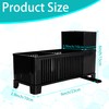 ZHABAYEN Sink Organizer, Black Sponge Holder with Scrub Brush Holder,