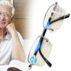 Metal Multifocal Fatigue Relief Reading Glasses Anti Blue Rays Presbyopic