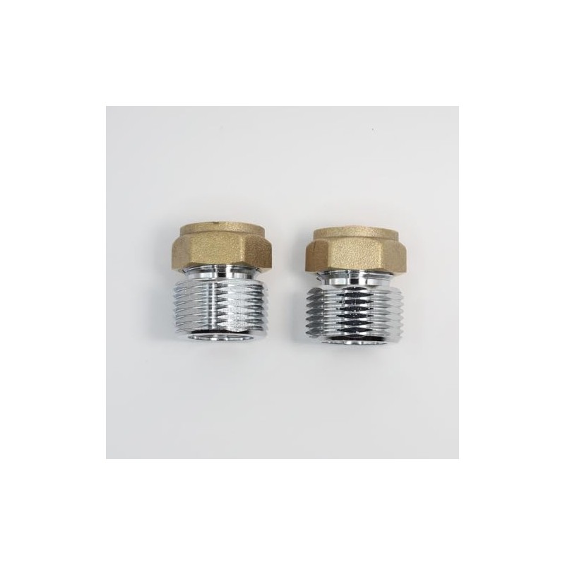 Shower Mounting Plate Fixing/Connection Nut 15mm x 3/4" MaIe Chrome
