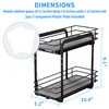 RCHYFEED Spice Organization for Cabinet, 2 Tier Pull Out Spice