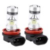 Acouto Bombillas LED 2PCS H8 H9 H11 6000K Bombilla de