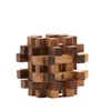 Double Lock-a-Ball Brain Teaser: Mechanical Interlocking 3D Wooden Puzzle for