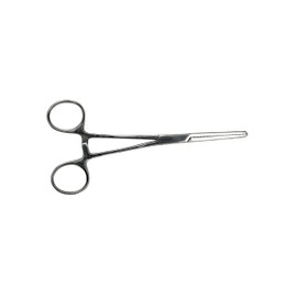 SE 6.25-Inch Stainless Steel Straight Forceps - Self-Locking, Serrated Tip for Precision Grip and Clamping - Perfect for Crafting, Fishing Tasks, Jewelry Making, and More! -660FS