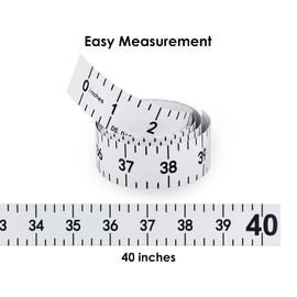 DS. DISTINCTIVE STYLE Fish Ruler Sticker 40-Inch Waterproof Adhesive Ruler Tape Fish Measuring Tape for Kayak, Boat, and Workbench