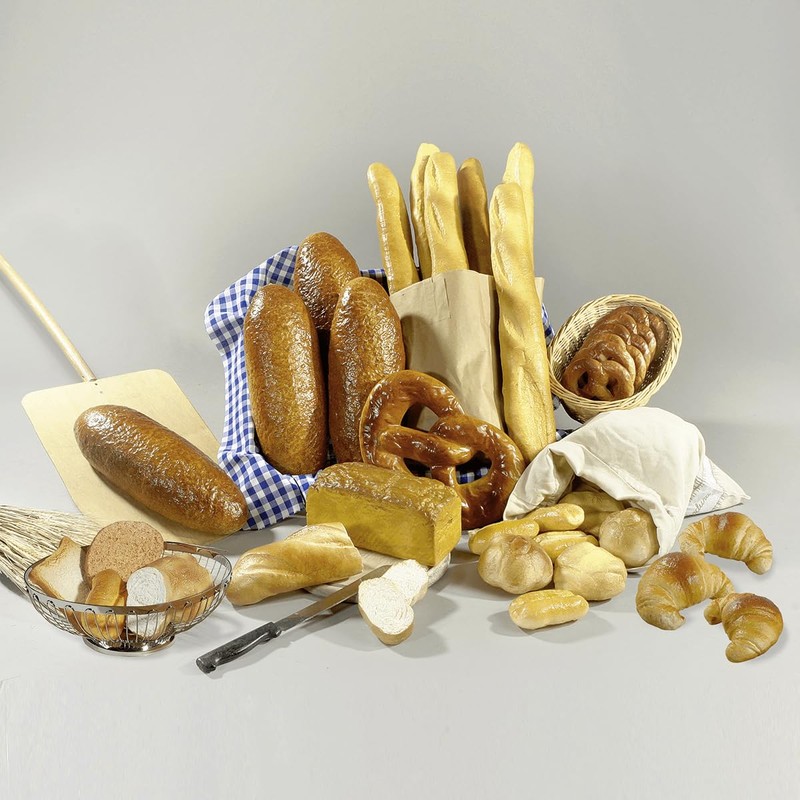 Deco Woerner Decorative Croissant Assortment Food Dummy Brown Pack of