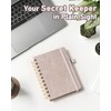 WEMATE Spiral Password Book with Alphabetical Tabs, Small, for Seniors,