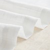 TOPICK White Net Valance Kitchen Curtain 16 Inch Drop Short