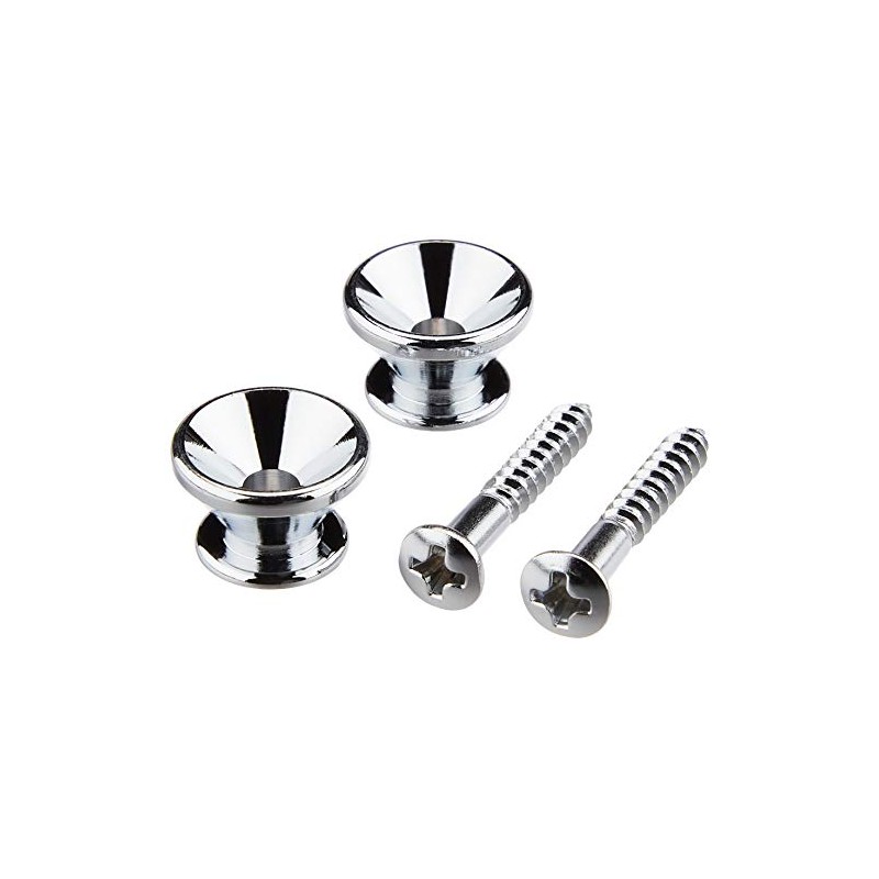 GOTOH Strap Pin, Fender Type, Set of 2, Chrome (PEP-B2C)