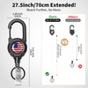 YueMiEcoUS Retractable Keychain Heavy Duty 2 Pack -27.5 inch Extended
