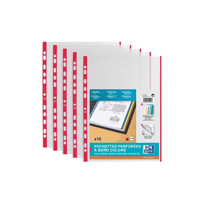 Elba 100206876 Document Holder DIN A4 with Coloured Border Polypropylene