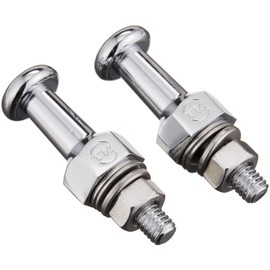 キジマ(Kijima) バイクパーツ 荷掛ボルト 6mm 16mm ナンバープレート用 ナット付属 ハーレー スチール/クローム HD-03057