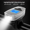 Multifunctional Bike Front Light Bicycle Speedometer LED Display Horn Warning