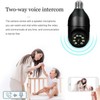 Wireless Light Bulb Camera, 2.4GHz & 5GHz WiFi Bulb Camera,