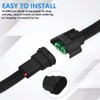 WMYCONGCONG 2 PCS H11/H8 Pigtail Socket Wiring Harness Socket Wire