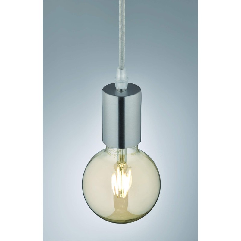 Trio Leuchten Cord 310100107 Pendant Light Metal Nickel Matt Excl.
