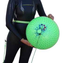 Open Water Swim Buoy | Highly Visible, Increases Safety | Great for Recreational Swimmers, Triathletes, Kayakers | Low Resistence (Green)