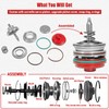 High performance Corvette Servo Piston Assembly with Cover, Snap Ring