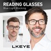 LKEYE Reading Glasses for Men Women Blue Light Blocking Rectangles
