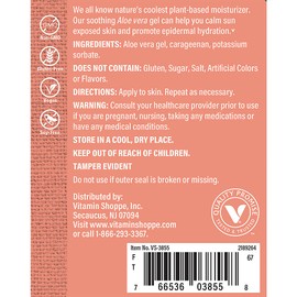 Aloe Vera Gel 99% Pure - Topical Oil to Soothe & Moisturize (4 Ounces)