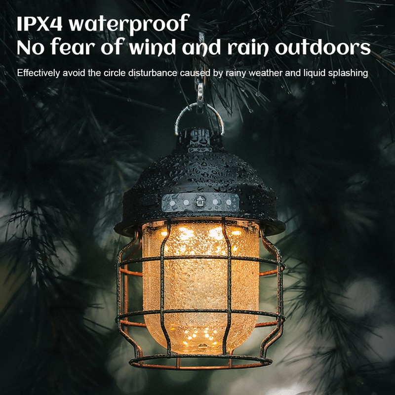 USB Rechargeable LED Camping Lamp 3 Light Modes Tent Lights