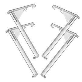 TEHAUX 4pcs Replacement Valance Clips Sturdy Plastic Blind Clamps for Vertical Curtains Easy Installation Durable Design Transparent Color for Home Decor
