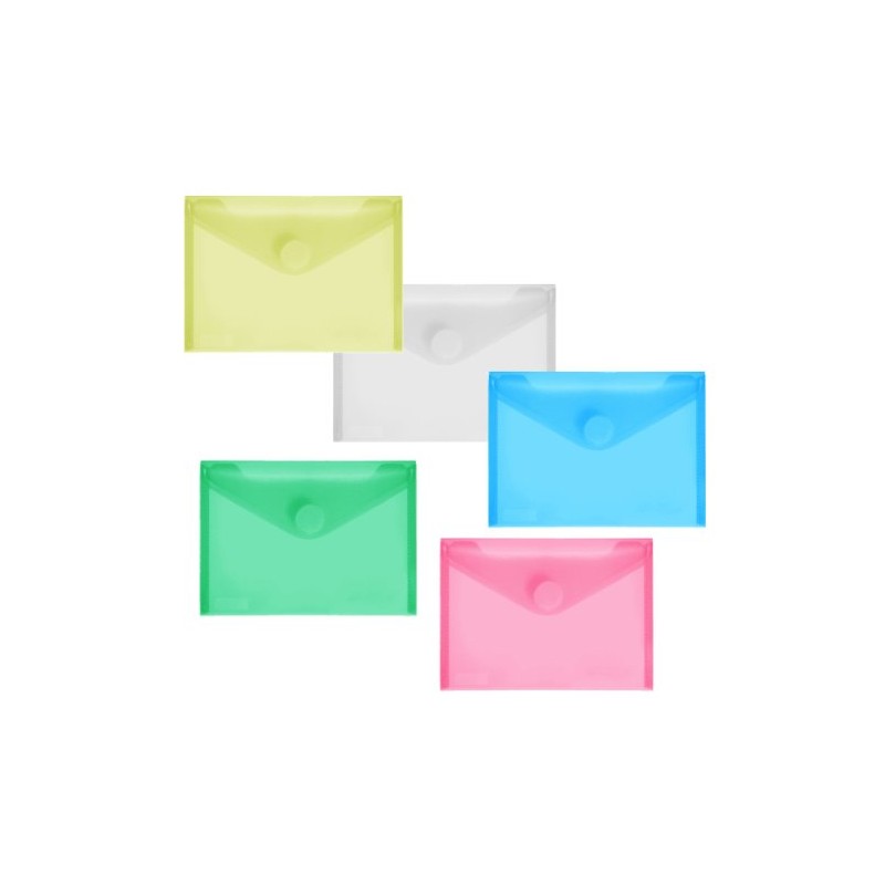 FolderSys Set of 10 Polypropylene Envelopes - Document Folders /