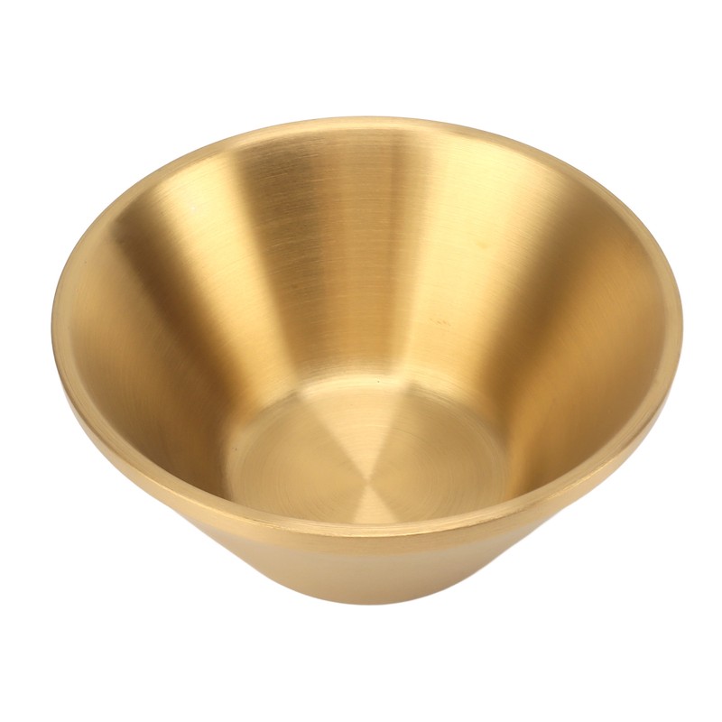 304 Stainless Steel Salad Bowl Double Layer Metal Round Bowl