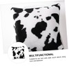 Mobestech Cow Spots Throw Pillow Covers Square Cushion Case with