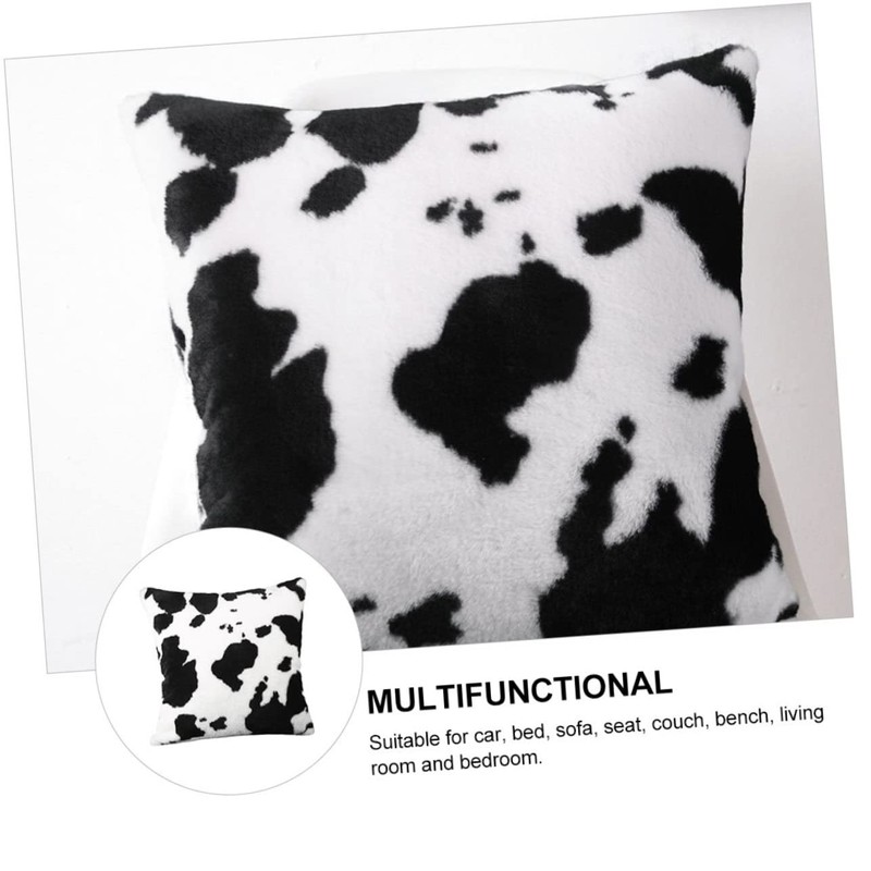 Mobestech Cow Spots Throw Pillow Covers Square Cushion Case with