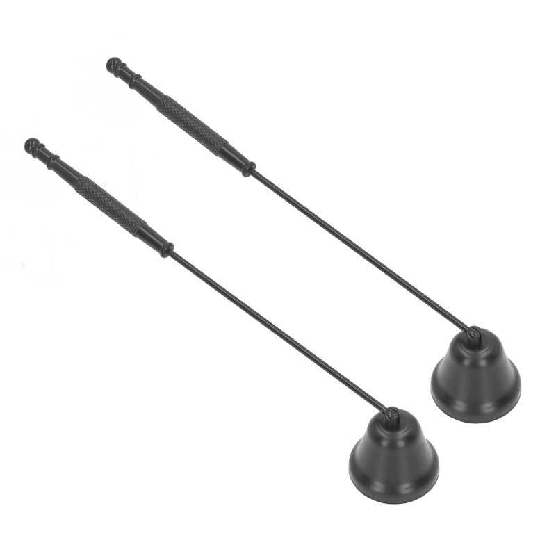 2PCS Candle Snuffer with Long Handle Bell Shape Metal Flame