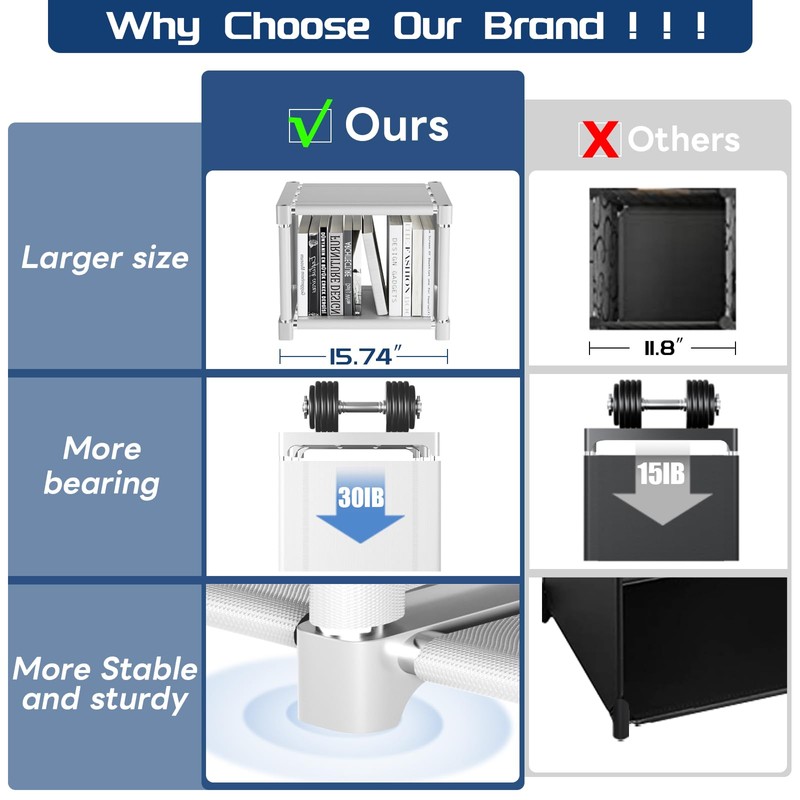 Mavivegue Book Shelf, 12 Cube Storage Organizer, Closet Storage Organizer,