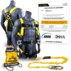 KwikSafety HURRICANE Safety Harness ANSI Fall Protection 3D Ring +