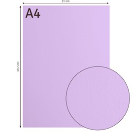 Florence Cardstock Smooth - Coloured Card Making Supplies A4 - Purple - 10 Sheets - Coloured Paper for Scrapbooking, Card Making, Die Cutting and Paper Crafts - 216 GSM - Hyacinth