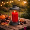 Mariles Lantern on Pole Ground Spike Handle for Standing Weatherproof