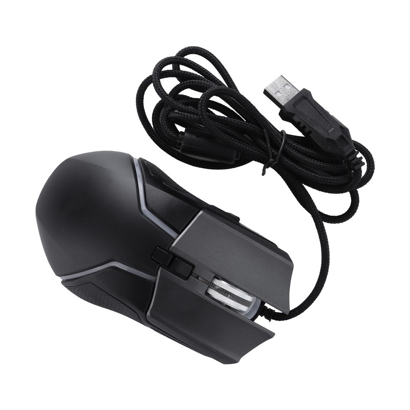 Gaming Mouse Adjustable DPI Mechanical Ergonomic RGB Lighting Wired Mice
