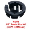 iMBAPrice NM94-25 (25-Pack) Black Button Push-in NM Cable Connector, 3/8