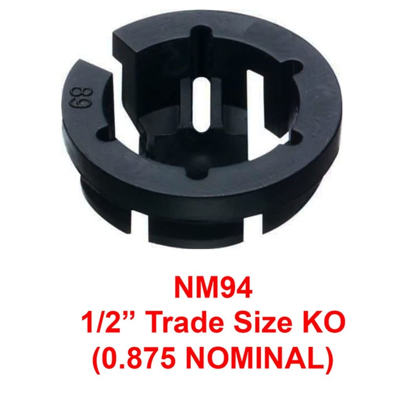 iMBAPrice NM94-25 (25-Pack) Black Button Push-in NM Cable Connector, 3/8
