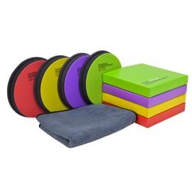 Großes Koch Chemie Politur Set - 5 Teile- Heavy Cut bis Hochglanz (4X Pad 150mm)