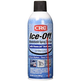 CRC Ice-Off Winshield Spray De-Icer Net Wt 12. oz. (340g) Pack of 2,White