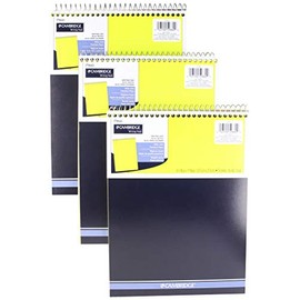 Mead Legal Pad, Top Spiral Bound, Wide Ruled Paper, 70 Sheets Count, 8-1/2" x 11", (3 Pack)