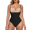 SHAPERX Open Bust Shapewear Damen Bauchweg Nahtlos Abnehmen Bodysuit Sculpting