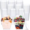600 Pcs 3.4 oz Mini Dessert Parfait Cups with Lids