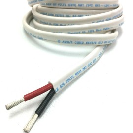 Battery Cables USA 10/2 AWG Gauge Marine Grade Wire Boat Cable Tinned Copper, Flat Black/Red - 10 foot coil
