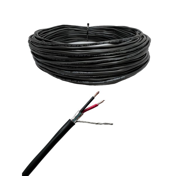 Custom Cable Connection 22 AWG 2 Conductor Stranded Shielded Plenum